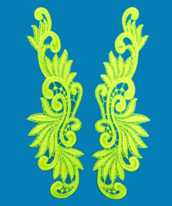 Noen színű páros csipke 28x9cm